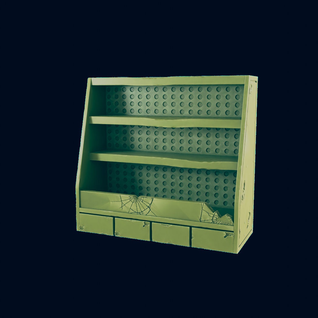 Supermarket Shelving | 28mm - 54mm Scale | Survivor Terrain | Fantasy Scatter | Sci Fi Terrain | EC3D Badlands
