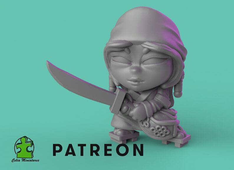 Chibi Pirate Cheng - 28mm - 54mm Scale