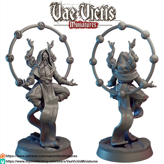 Spellcaster | 28mm - 75mm Scale | DnD Frostgrave Mini | Vae Victis Fantasy