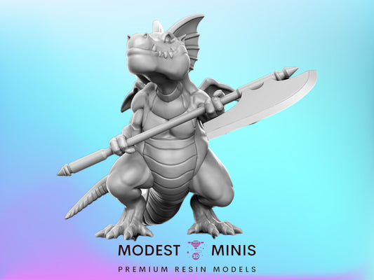 DQ Green Dragon Axe - 32mm Scale DnD Miniature | Dungeons and Dragons | Classic JRPG Mini - RN Estudio