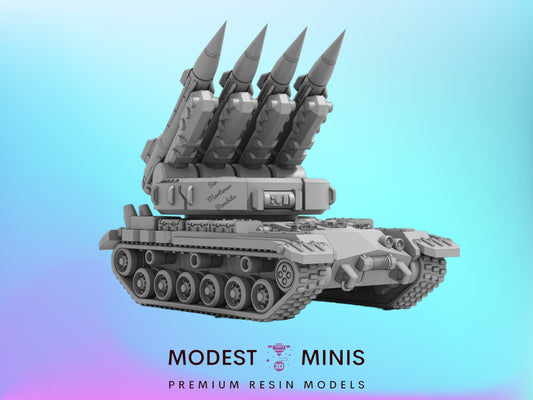 Nesun Raket HEAVY Missile Launcher Tank | 1:265 | 6mm Battletech Scale | Sir Mortimer