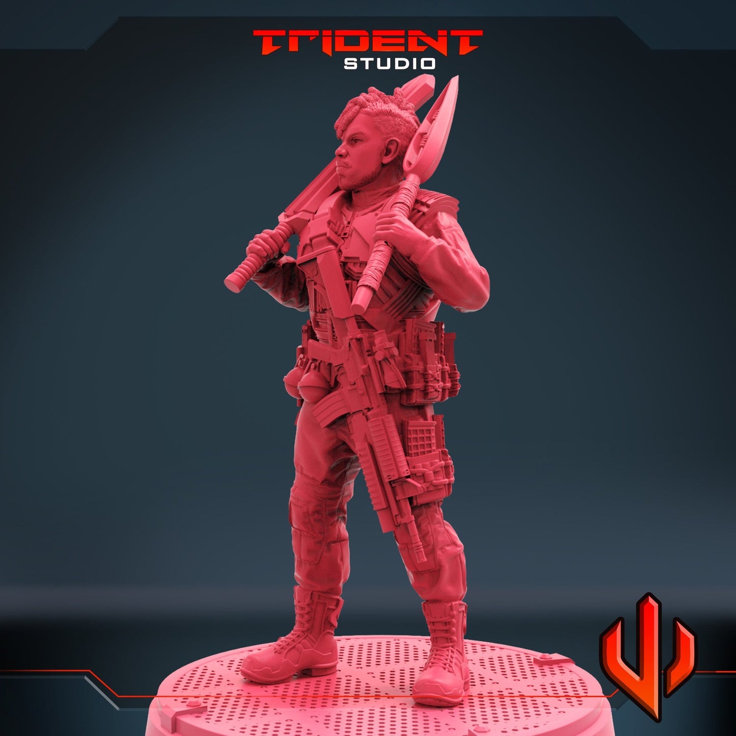 Anti Panther A - 40mm  Miniature | Crisis Protocol Proxy | Trident
