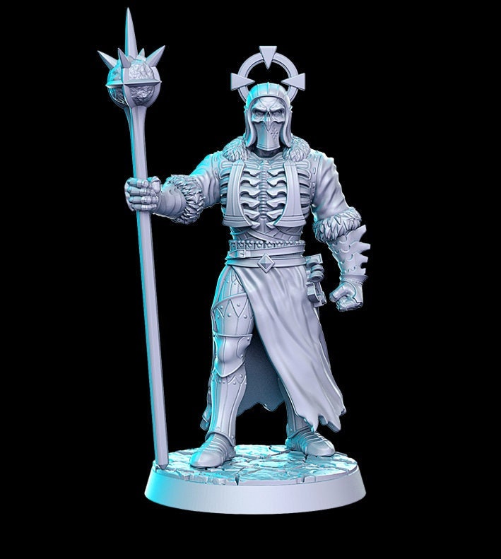 Anthiriel Elf Death Priest - 28mm 32mm Scale DnD Miniature | Dungeons and Dragons | Witcher Contract - RN Estudio
