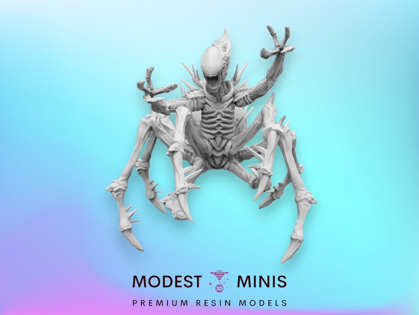 60mm Alien Worst Nightmare -  28mm 32mm Alien Miniature | RPG | Sci fi | Cyberpunk | Role Playing | DnD | Papsikel
