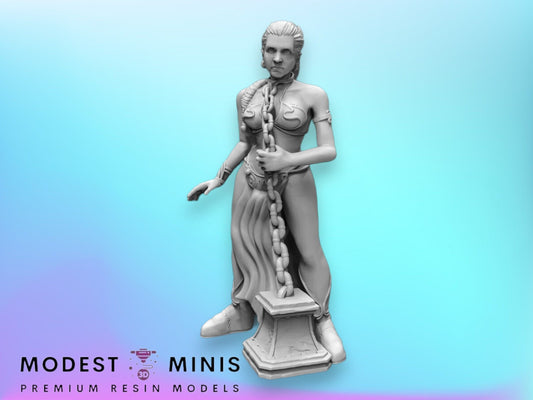 Slave Princess Hostage - 28mm - 40mm Scale | D&D | Star Wars Legion Mini