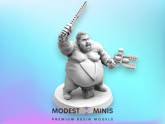 Master Natchos Batchoy Ex Convict - Resin Cyberpunk Miniature  | Papsikels