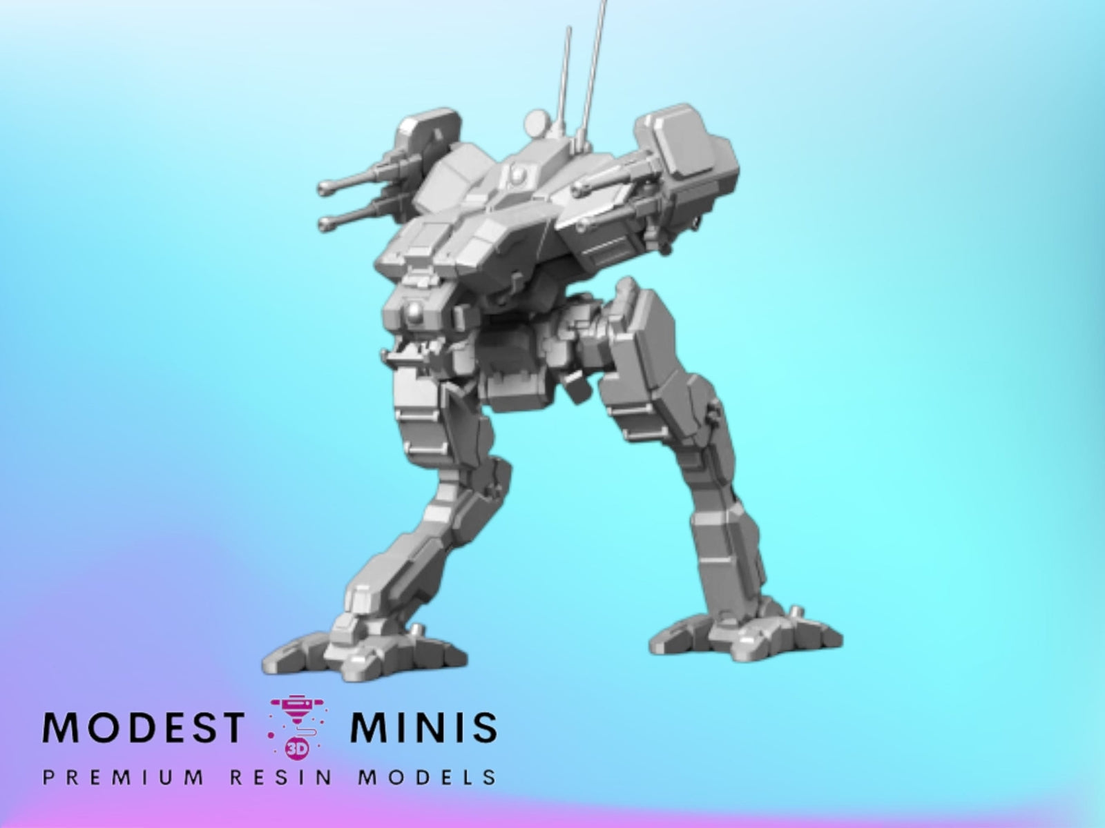 Alt Lct Machine LCT-1H Locust ALT | 1:265 | 6mm Battletech Scale | Mecha | Sir Mortimer ...