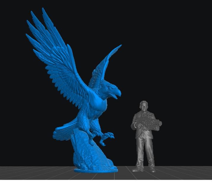 LOTR Great Eagle - 32mm Scale DnD Miniature | Dungeons and Dragons | Classic JRPG Mini - RN Estudio