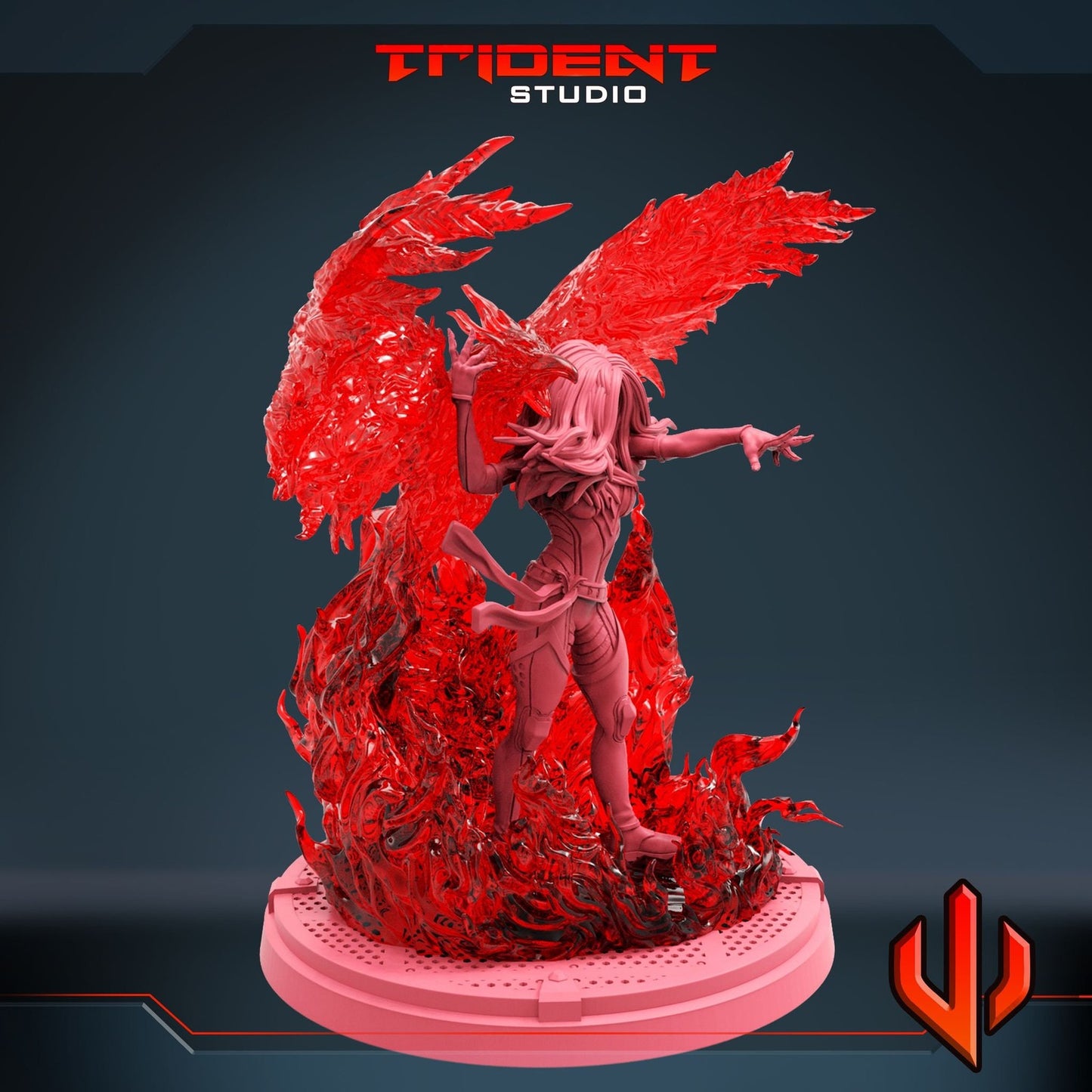 Hot Momma A Phoenix - 40mm  Miniature | Crisis Protocol Proxy | Trident