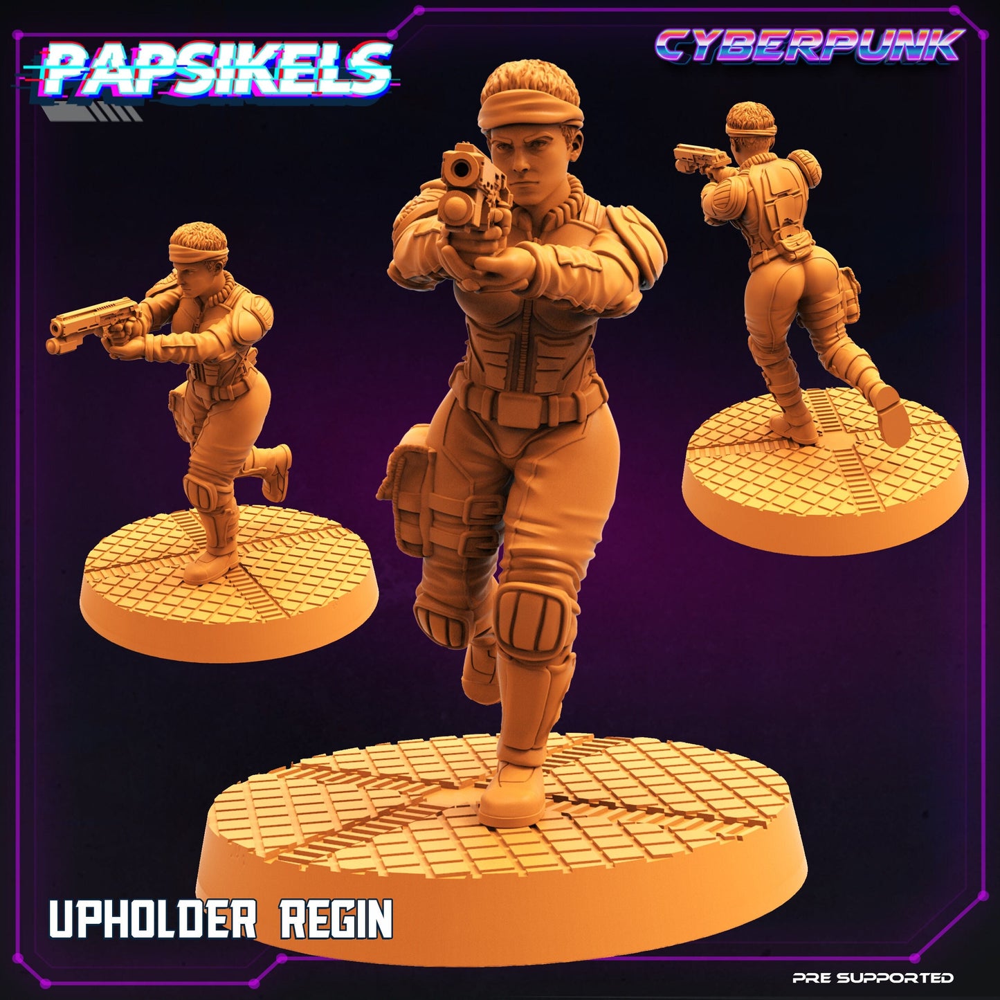 Cyberpunk Upholder Regin - 32mm Scale Alien Miniature  | Batang City | Papsikels