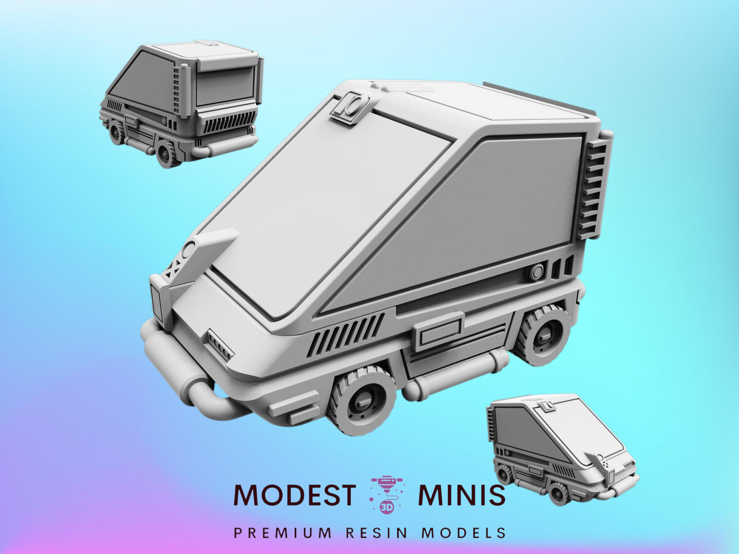Cyber Car Armasen Compact - 28mm 32mm 40mm Scale Cyberpunk Miniature  |  Blade Runner | | Papsikels