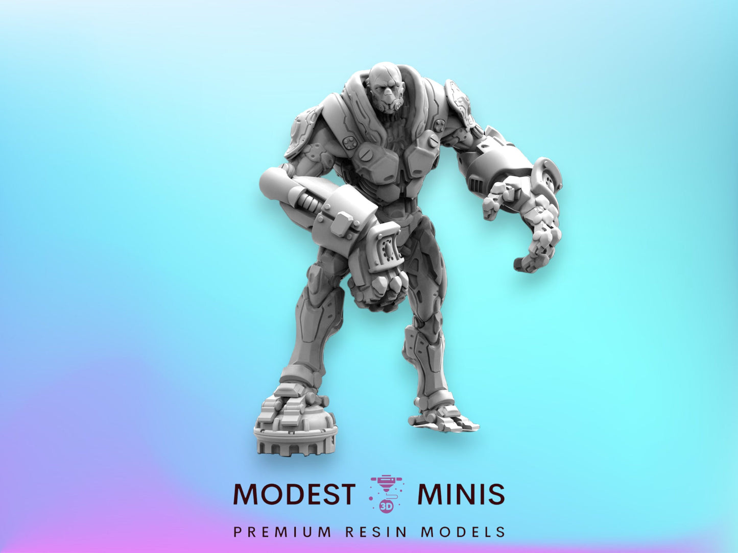 Aggro Crusher - Resin Miniature  | Cyberpunk | Papsikels