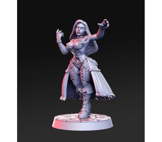 Mara Pinup - 32mm Scale DnD Miniature | Dungeons and Dragons | JRPG Mini - RN Estudio