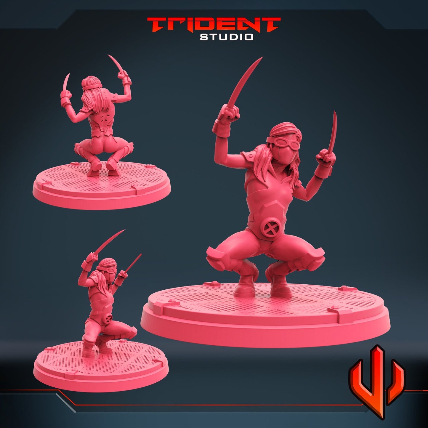Sweet Mink - Honey Badger 40mm  Miniature | Crisis Protocol Proxy | Trident