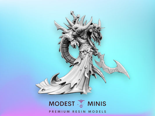Kujla Necromancer - 32mm Scale DnD Miniature | Dungeons and Dragons | JRPG Mini - RN Estudio