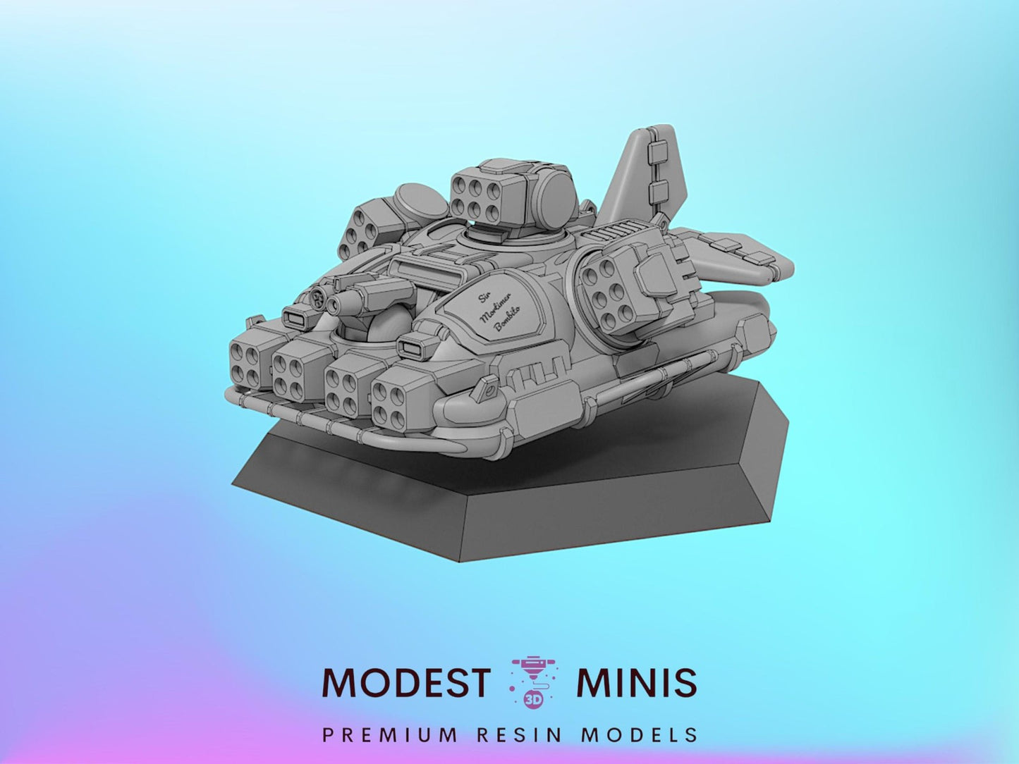 JestMC Hovercraft Hover Tank SRM | 1:265 | 285 | 6mm Battletech Scale |