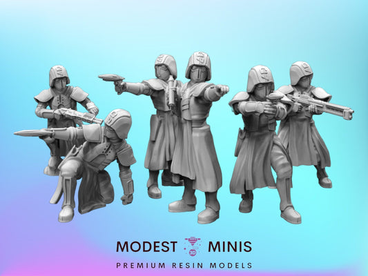 Capital Policemen - 28mm - 40mm Scale | D&D | Star Wars Legion Mini