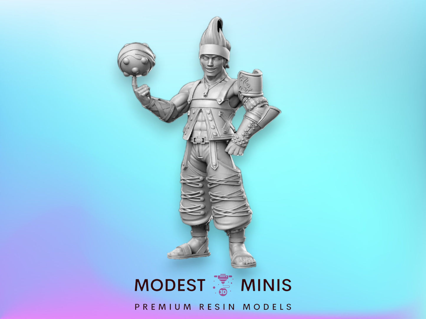 Blitzballer Ya - 32mm Scale DnD Miniature | Dungeons and Dragons | JRPG Mini - RN Estudio