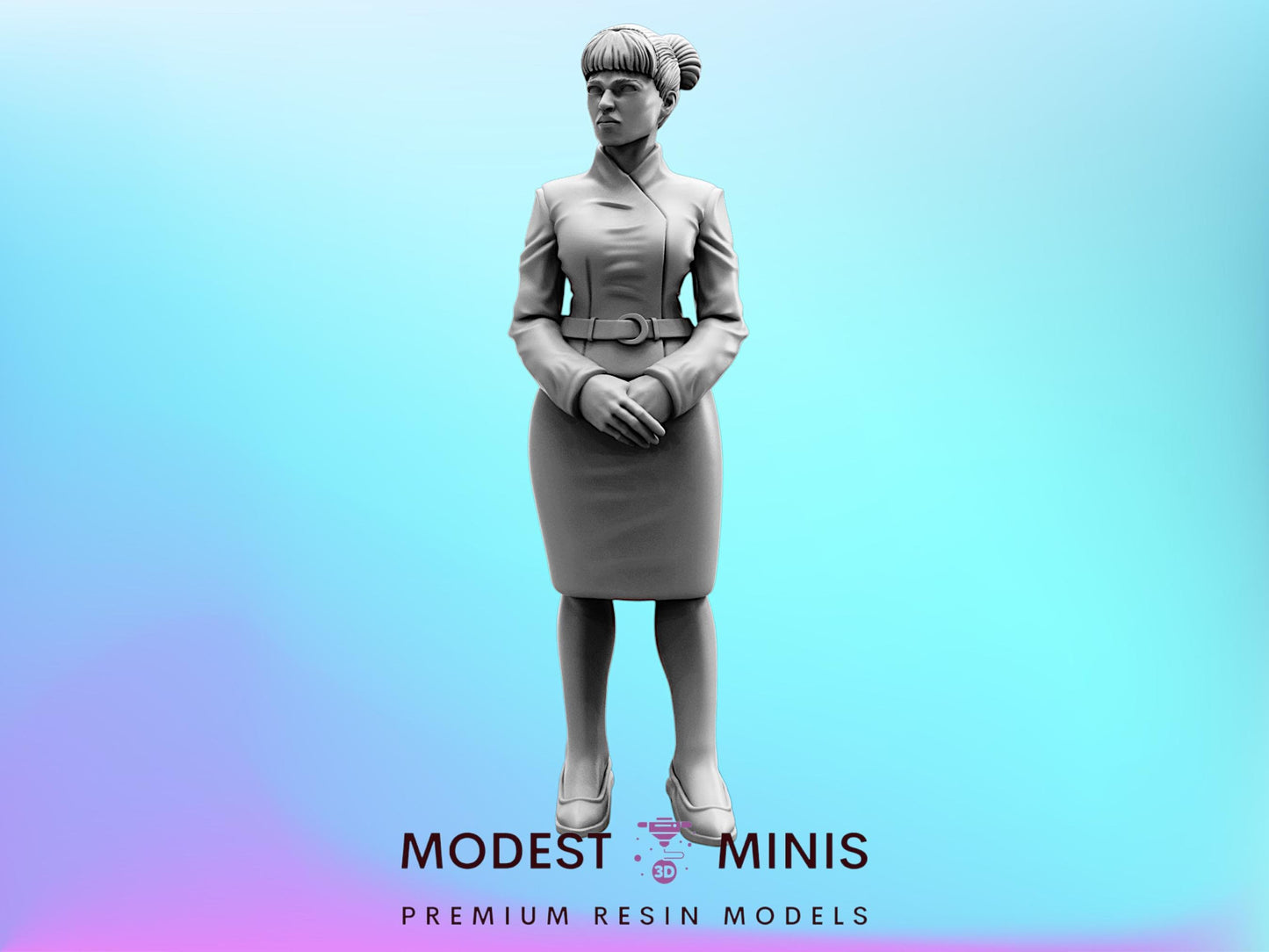 Replicant Personal Assistant - 28mm 32mm 40mm Scale Cyberpunk Miniature  |  Blade Runner | | Papsikels