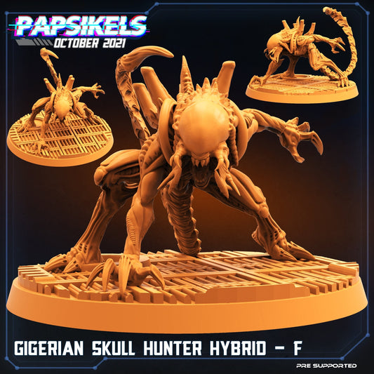 Skull Hunter Hybrid F - 32mm Scale Alien Miniature | RPG | Sci fi | Cyberpunk | Role Playing | DnD | Papsikel