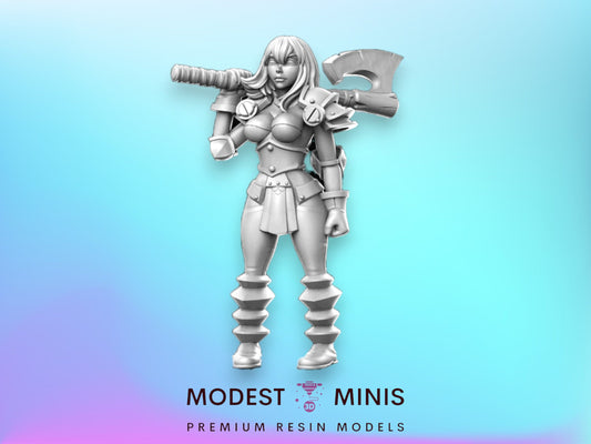 Heroine Quest Chaos 3 Female - 28mm 32mm Scale DnD Miniature | Dungeons and Dragons | RN Estudio