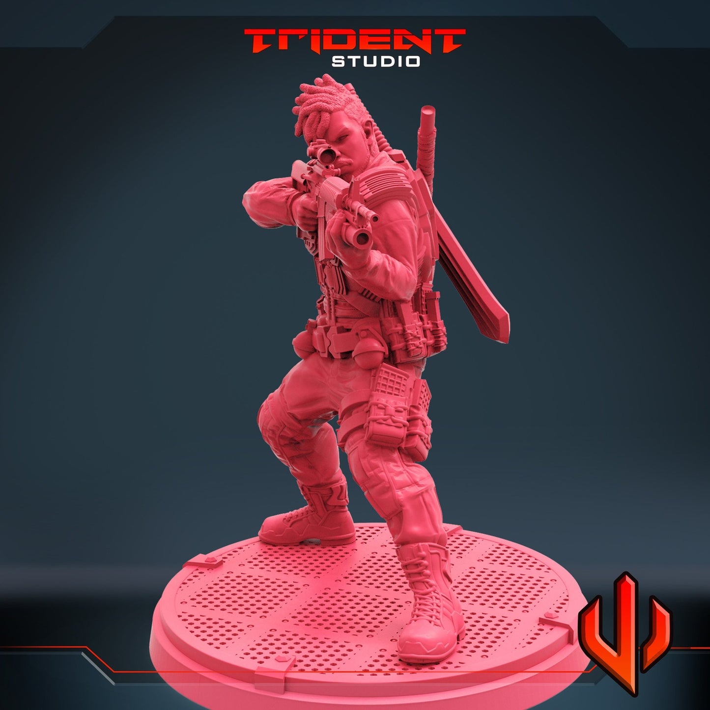 Anti Panther D - 40mm  Miniature | Crisis Protocol Proxy | Trident