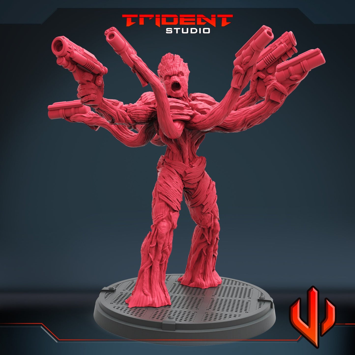 Tree Gunslinger - 40mm  Miniature | Crisis Protocol Proxy | Trident