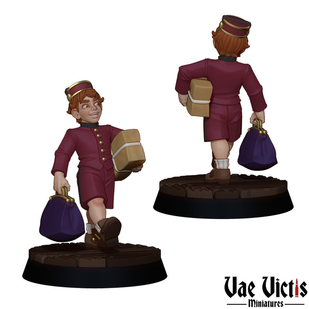 The Hotel Staff | 28mm - 75mm Scale | DnD Frostgrave Mini | Vae Victis Fantasy