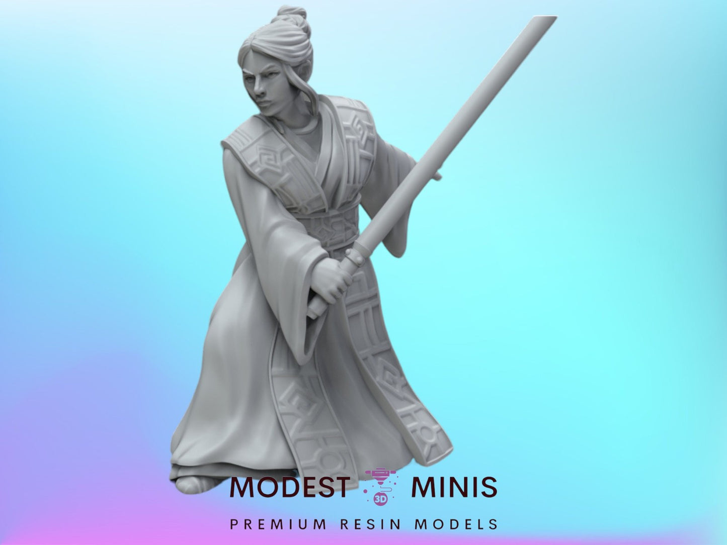 Ancient Mystical Warrior Leader 2 - 28mm - 40mm Scale |  Star Wars Legion Mini