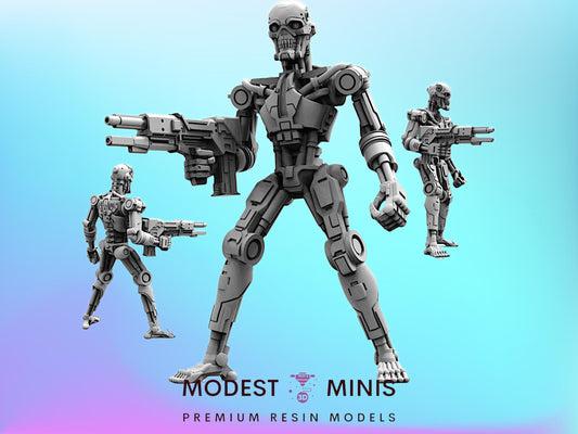 Exterminator E-800 E Cyborg - Resin 3D Print Alien Miniature | RPG | Sci fi | Cyberpunk | Role Playing | DnD | Papsikel