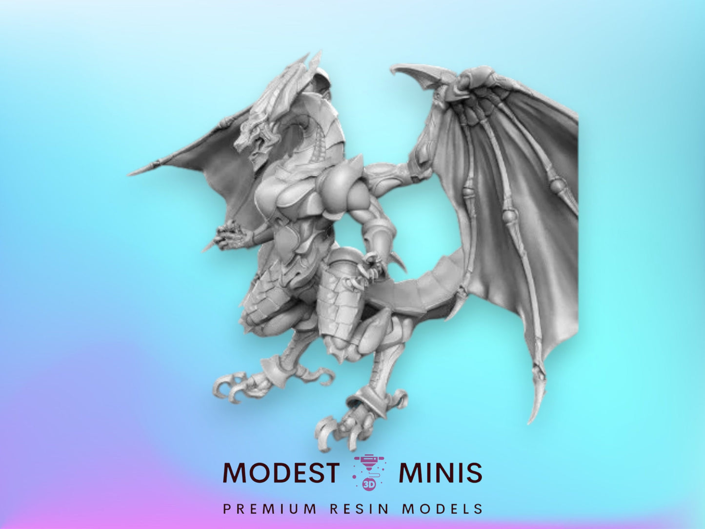100mm Construct Dragon - 32mm Scale DnD Miniature | Dungeons and Dragons | JRPG Mini - RN Estudio