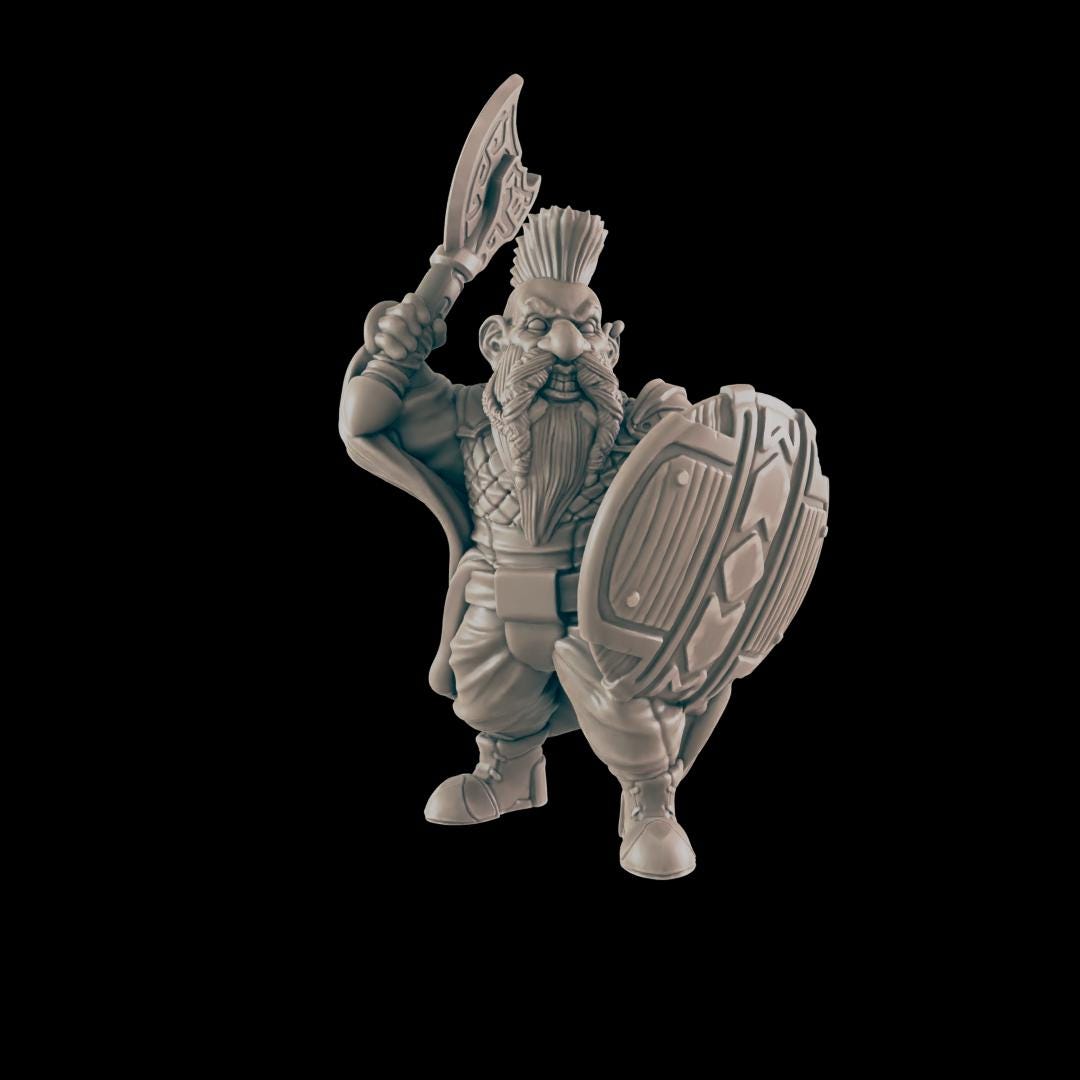 Fighter Heroes | 25mm - 100mm Scale | DnD | EC3D Fantasy Mini | Everyday Heroes