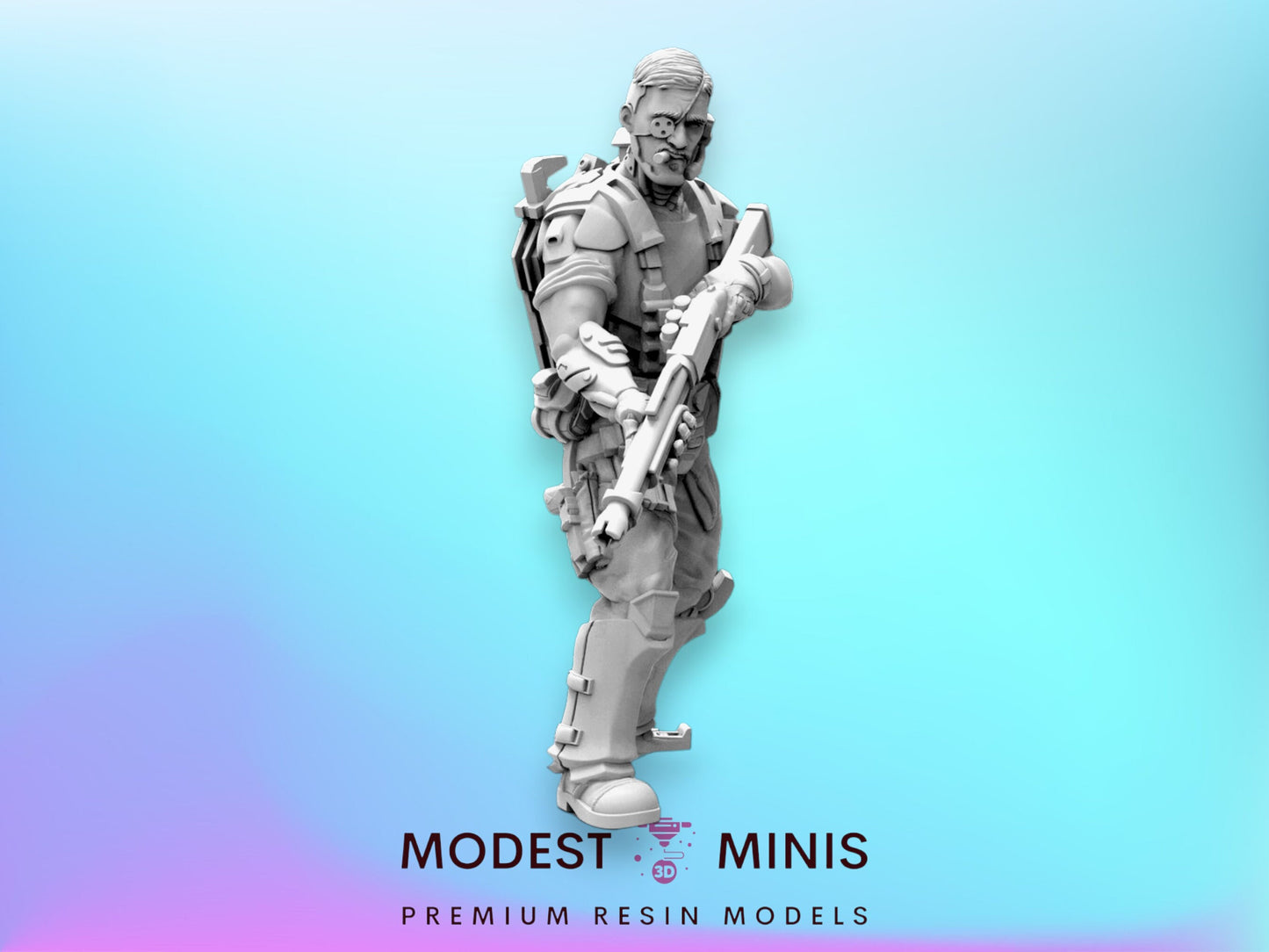 The Irish Iron - 32mm Scale Alien Miniature | RPG | Sci fi | Law Upholders | Role Playing | DnD | Papsikel