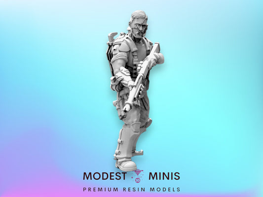 The Irish Iron - 32mm Scale Alien Miniature | RPG | Sci fi | Law Upholders | Role Playing | DnD | Papsikel