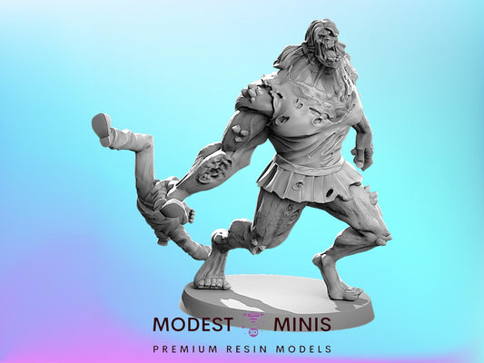 Zombie Little Girl Abom  | 28mm - 100mm Scale Resin Mini | Zombicide  Zombicircus Vaultz
