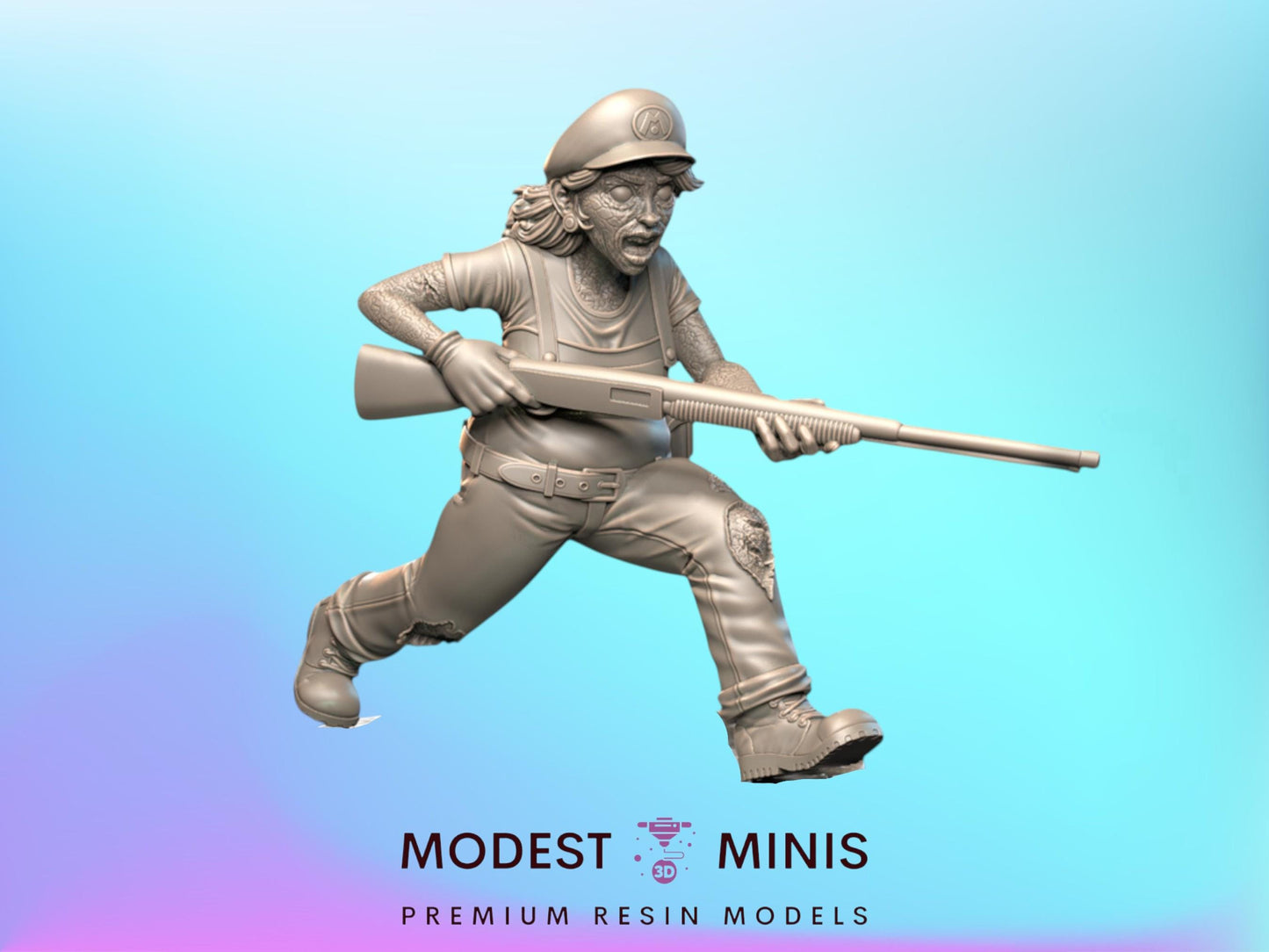 Pipeslayer Survivor and Zombie - 28mm 30mm 32mm - Wasteland | Zombicide | Walking Dead | Zombie Con