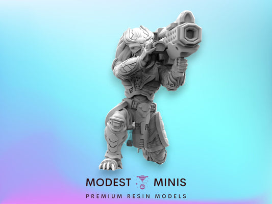Dishonored Badblood Dilwahat - 32mm Scale Alien Miniature | RPG | Sci fi | Cyberpunk | Role Playing | DnD | Papsikel Skull Hunters