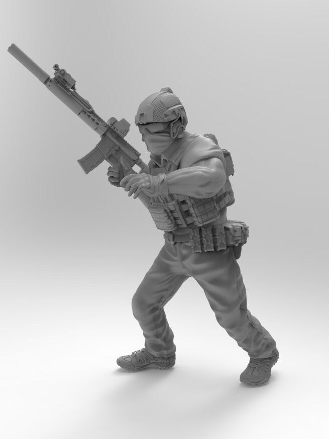 7pc PMC Private Military Contractors Set - 28mm Scale Resin Military Miniature | Zona Alfa | Spectre Ops Mini
