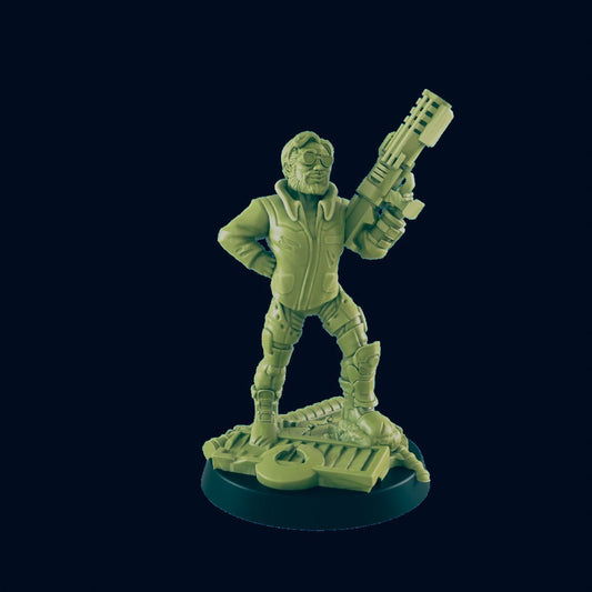 Vault Dweller Male 28mm - 100mm Scale Resin Mini - Survivors | Zombicide | Badlands