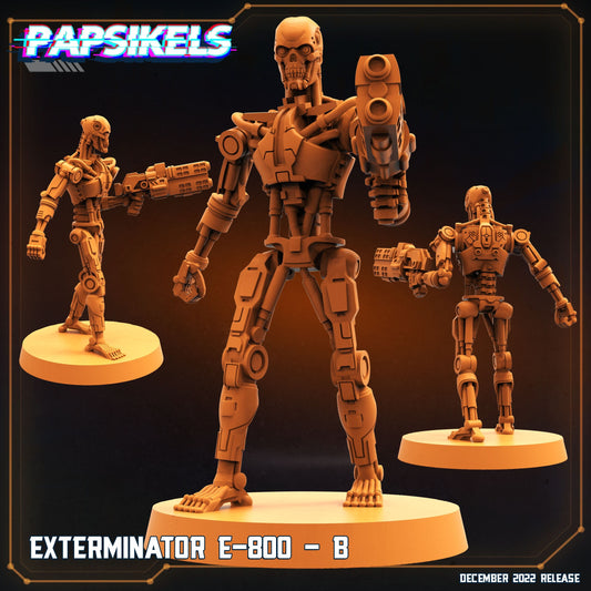 Exterminator E-800 B Cyborg - Resin 3D Print Alien Miniature | RPG | Sci fi | Cyberpunk | Role Playing | DnD | Papsikel