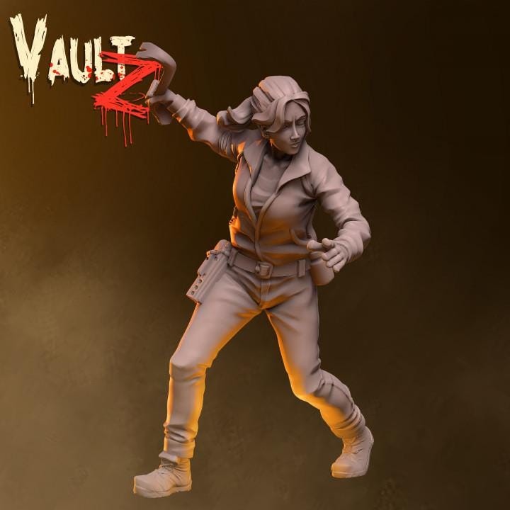 Survivors 4 Dead | 28mm - 100mm Scale Resin Mini | Zombicide | Vaultz
