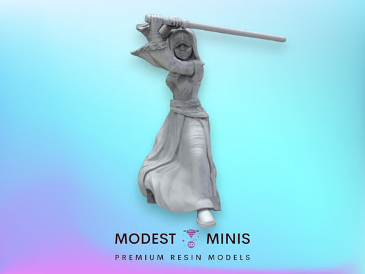 Mystical Blind Dark Warrior - 28mm - 40mm Scale | DnD | Star Wars Legion Mini