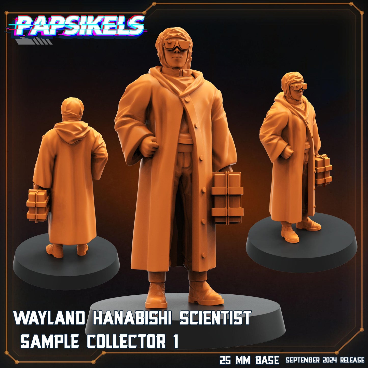 Sample Collectors 1-5 - 32mm Scale Alien Miniature | RPG | Sci fi | Cyberpunk | Role Playing | DnD | Papsikel