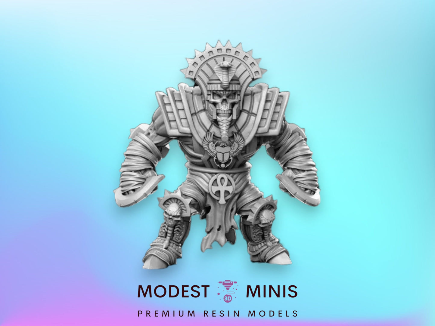 50mm Mummy Knuckleblades - 32mm Scale DnD Miniature | Dungeons and Dragons | JRPG Mini - RN Estudio