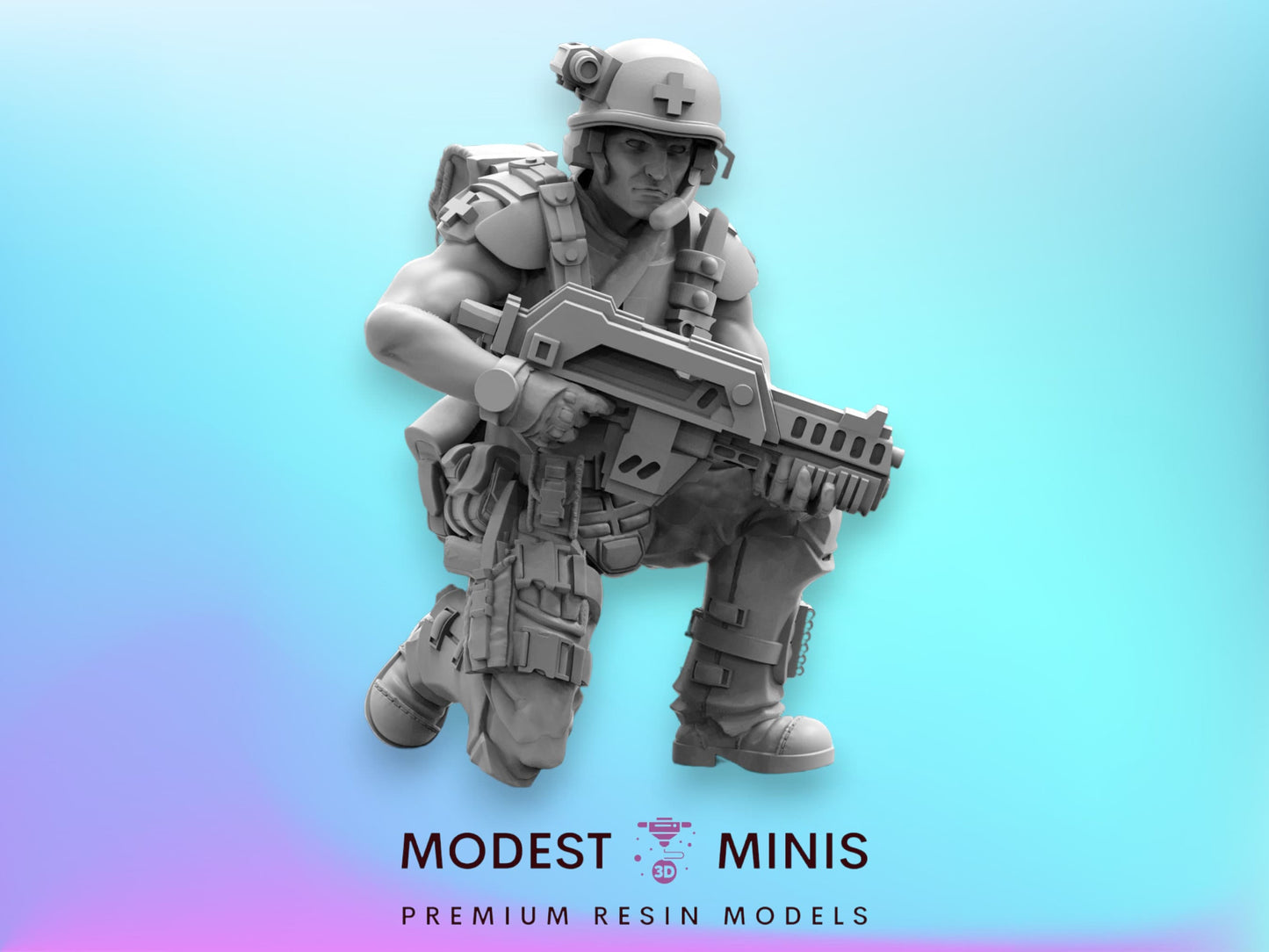 Colonial Marine Medic Alex Webner - 32mm Scale Alien Miniature | RPG | Sci fi | Xeno | Role Playing | DnD | Papsikel