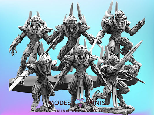 Independent Construct Purifier Sentinels - Resin 3D Print Alien Miniature | RPG | Sci fi | Cyberpunk | Role Playing | DnD | Papsikel