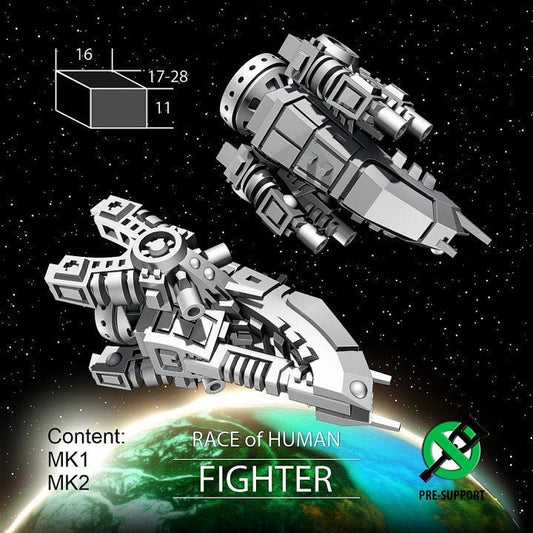 Human Fighter - Twilight Imperium | Fleetscale | Starfinder | Billion Suns | Starmada | Firefly | Terra Conflict