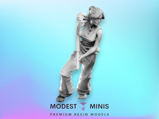 Survivor Ana | 28mm - 100mm Scale Resin Mini | Zombicide | Vaultz