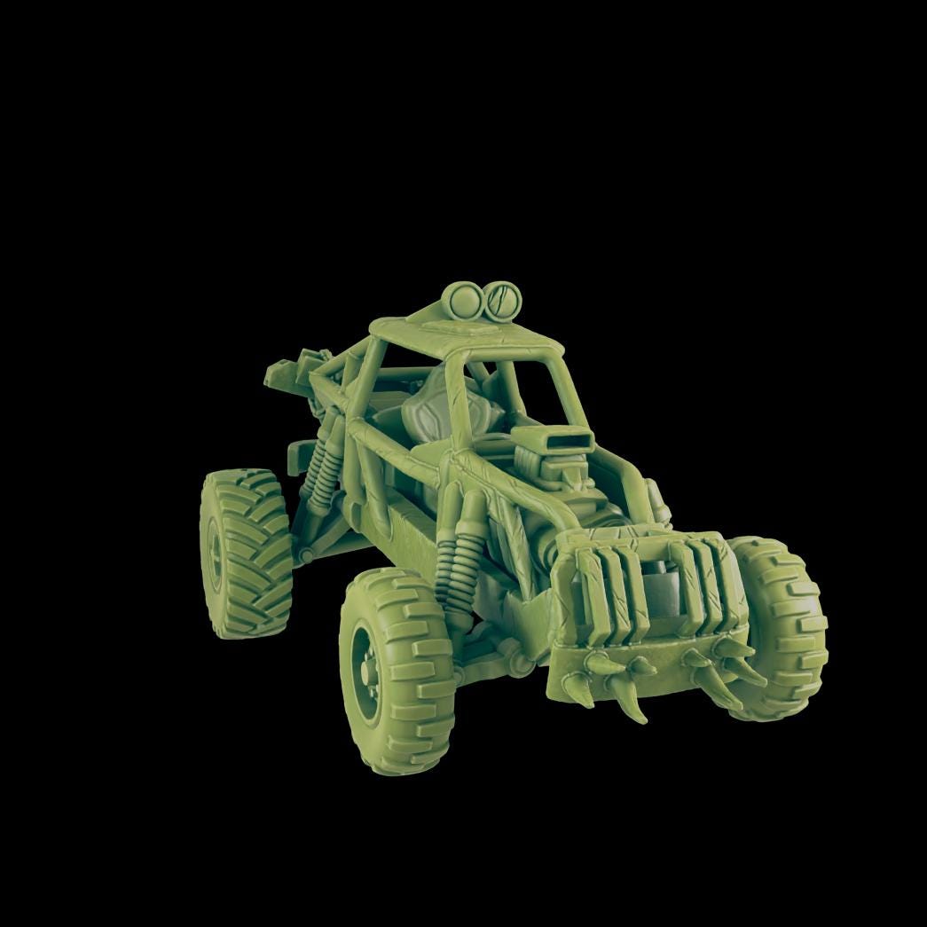 EC3D Badlands Buggy 3 | 28mm - 54mm Scale | Survivor Terrain | Fantasy Scatter | Sci Fi Terrain | EC3D Badlands