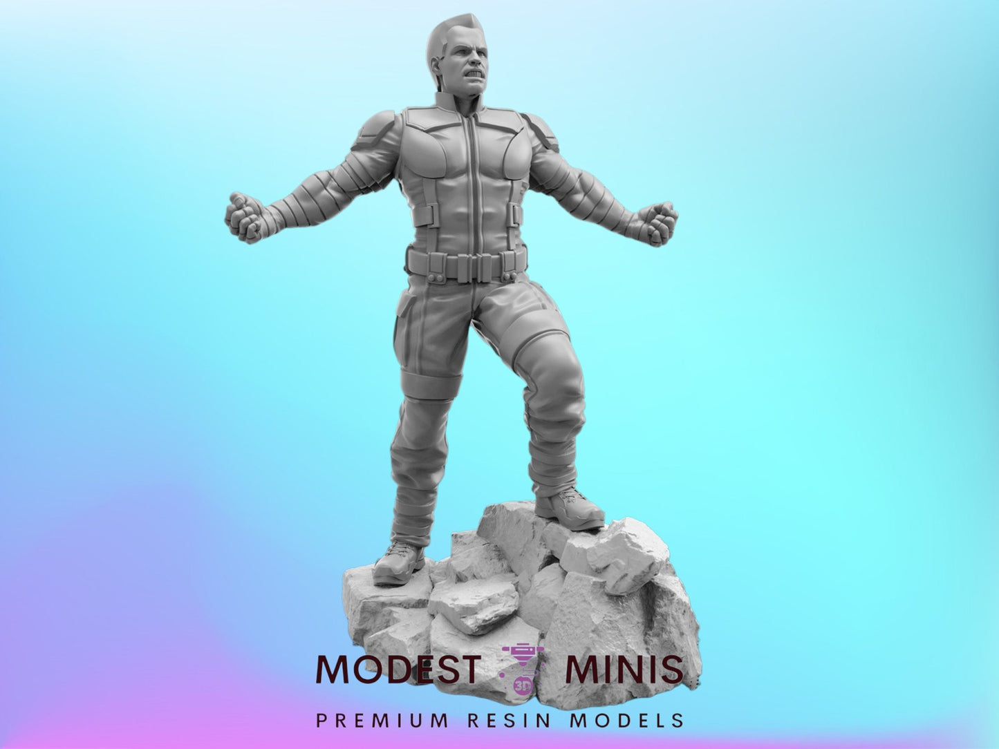 DOFP Metal Man - Colossus 40mm  Miniature | Crisis Protocol Proxy | Trident